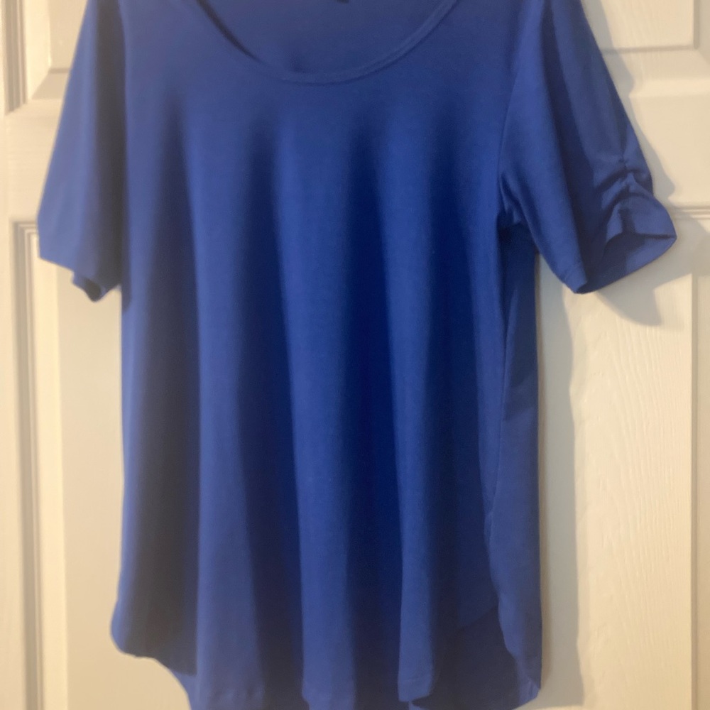LuLaRoe Royal Blue Short Sleeve Top